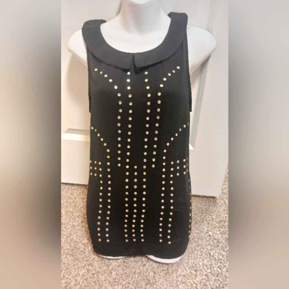 Black studded shirt